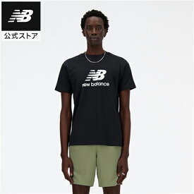 【公式】ニューバランス New Balance Stacked Logo ショートスリーブTシャツ アパレル 半袖 Tシャツ メンズ 男性 運動 スポーツ カジュアル 快適 ファッション 屋内 屋外 贈り物 ギフト