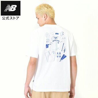 【公式】ニューバランス ベースボールエッセンシャルズ　ショートスリーブTシャツ カットソー トップス 長袖 メンズ 男性 ロンT 運動 スポーツ カジュアル 快適 ファッション 屋内 屋外 贈り物 ギフト