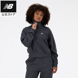 【50%OFF】【公式】ニューバランス NB Athletics ハーフジップ モックネックスウェットシャツ アパレル トップス レディース ウィメンズ 女性 運動 スポーツ カジュアル 快適 ファッション 屋内 屋外 贈り物 ギフト