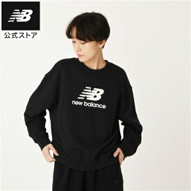 【30%OFF】【公式】ニューバランス Sport Essentials Stacked Logo スウェットクルー アパレル セットアップ トップス レディース ウィメンズ 女性 運動 スポーツ カジュアル 快適 ファッション 屋内 屋外 贈り物 ギフト