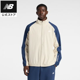 【50％OFFクーポン 12/3 20時- 12/11】【公式】ニューバランス ウーブントラックジャケット 裏トリコット起毛 アパレル アウター ウェア 運動 スポーツ カジュアル 快適 ファッション 屋内 屋外 贈り物 ギフト メンズ 男性