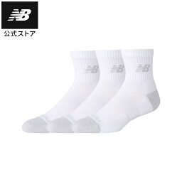 ニューバランス（New Balance） Active クッション クォーターソックス 3P LAS35204-WT