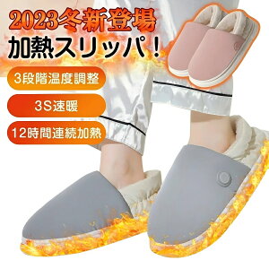 電熱スリッパ 室内履き 発熱スリッパ USB加熱ヒーター 電気ヒータースリッパ 防寒 保温 冬 可愛い 足温器 暖房 カップルペア 男女兼用 水洗い可能 バレンタイン 女性 男性 誕生日 プレゼント