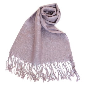 今年大人気のラメ入りストール　　さらさらストール 　バイオレット