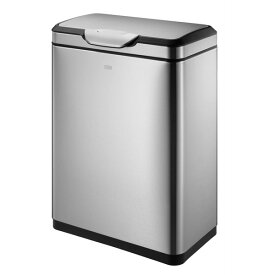 ポイント7倍 ゴミ箱 タッチプロ ビン 20L + 20L シルバー ふた付きごみ箱 EKO 分別用ゴミ箱 蓋付き ペット用 キッチン用 おしゃれ キッチン 人気 ダストボックス リビング ステンレスゴミ箱 シンプル お返し クーポン配布中