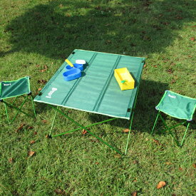 メーカー直送 ZERO-ONE FIELDアルミコンパクトセット チェア ＆ テーブル グリーン アウトドア キャンプ ピクニック 椅子 イスランチ mimugo 同梱 代引き 包装不可