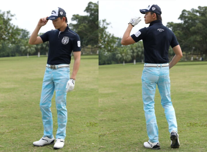 楽天市場 送料無料 ゴルフパンツ 3l 4l 大きいサイズ ゴルフパンツ メンズ ゴルフウエア メンズ 春夏 ゴルフパンツ ストレッチ メンズ モノトーン ゴルフ パンツ ストレッチ ゴルフウエア メンズ ストライプ柄 チェック柄 カモフラージュ柄全8色 Newedition Golf