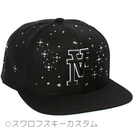 【受注生産】スナップバックキャップ"FLIP LA 2-SWAROVSKI CUSTOM SPARKLING 1-" [サイズ]フリー