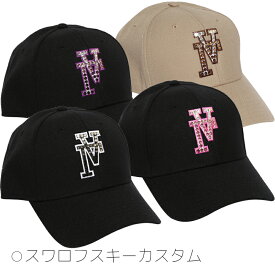 ロープロファイルキャップ"FLIP LA 2 -SWAROVSKI CUSTOM GRADATION-" [サイズ]フリー