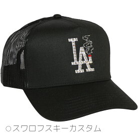 トラッカーキャップ"LA BURNING -SWAROVSKI CUSTOM-"[サイズ]フリー