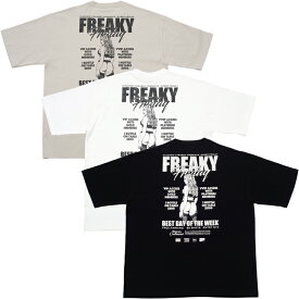Tシャツ“FREAKY FRIDAY”モデル着用サイズ：176cm/XL
