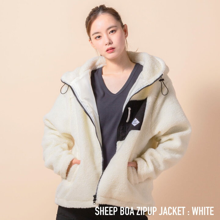 楽天市場 ボアジャケット メンズ シープボア ブルゾン ボア ジャケット 無地 ユニセックス 男女兼用 アウター 冬 冬服 冬物 暖か 防寒 ビックシルエット オーバーサイズ 送料無料 Enjouemen