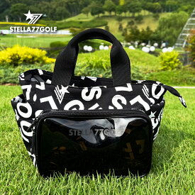 カートバッグ ゴルフバック ゴルフ ミニバッグ ラウンドバック PVCポケット付き シンプル 内ポケット ゴルフ小物入れ 軽量 軽い ファスナー ZIPバッグ bag プレゼント ミニトート メンズ レディース ステラセブンティーセブンゴルフ
