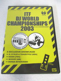 AD08500 【中古】 【DVD】 ITF DJ WORLD CHAMPIONSHIPS 2003