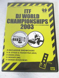 AD08501【中古】 【DVD】 ITF DJ WORLD CHAMPIONSHIPS 2003
