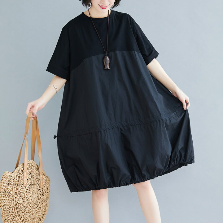 楽天市場 送料無料 バルーンワンピース 新商品 ゆったり 大きいサイズ ショート丈 夏服 ゆったりデザイン バルーンスカート ワンカラー 豊富なサイズ カジュアルワンピース New Fun 楽天市場 送料無料 バルーンワンピース 新商品 ゆったり 大きいサイズ ショート丈 夏服 ゆったりデザイン バルーンスカート ワンカラー 豊富なサイズ カジュアルワンピース New Fun