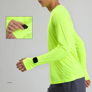 メンズ 長袖 スポーツTシャツ 速乾 吸汗 涼感 薄手 トレーニングウェア ランニング ジョギング フィットネス ジム アウトドア ウォーキング サイクリング 登山 テニス ゴルフ 練習着 軽量 通