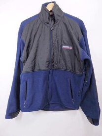 90s NAUTICA フリースジャケット M 紺黒 ノーティカ 【中古】