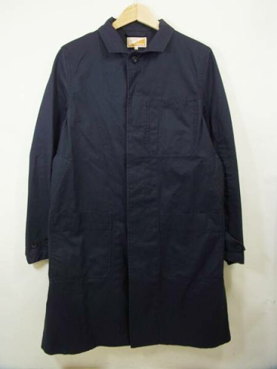 楽天市場】ジャーナル別注 SOUNDMAN ステンカラーコート 紺 38 