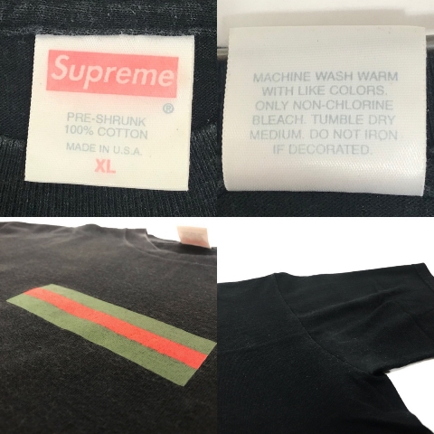 【楽天市場】00SS SUPREME Gucci Box Logo S/S Tee (BLACK) XL 
