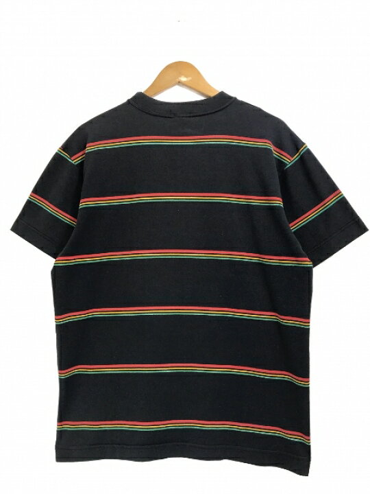 楽天市場】OZ製 80s STUSSY Border Pocket S/S Tee 黒 M OLD STUSSY  