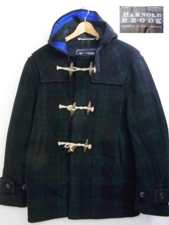 楽天市場】HARNOLD BROOK チェック ダッフルコート 緑 40 アーノルド 