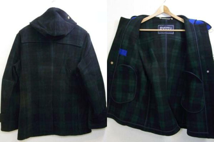 楽天市場】HARNOLD BROOK チェック ダッフルコート 緑 40 アーノルド 