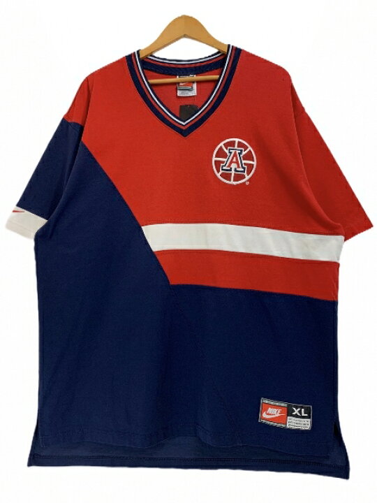 楽天市場】00s NIKE Warm Up Jersey 赤紺 XL ナイキ ウォームアップ 