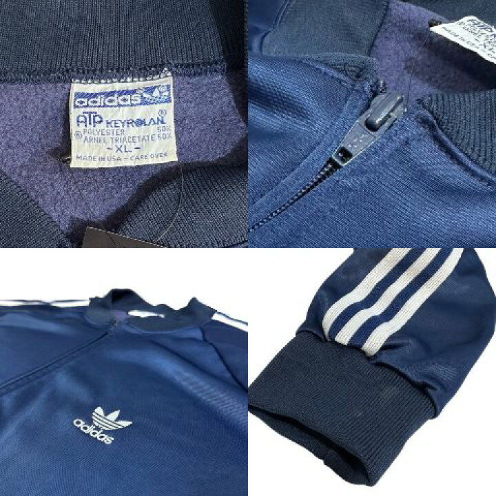 楽天市場】USA製 70s adidas ATP Track Jacket & Pants 紺 XL  