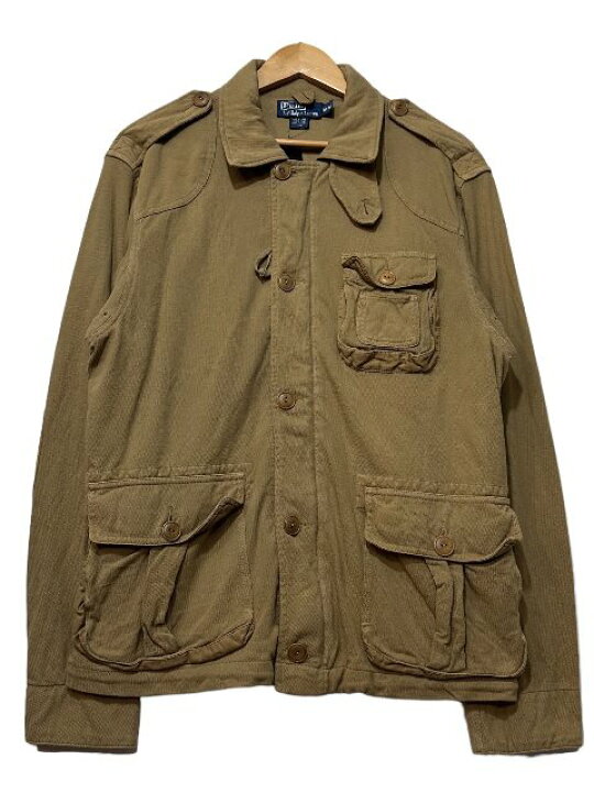 楽天市場】Polo Ralph Lauren Pique Hunting Jacket 茶 M ポロラルフ 