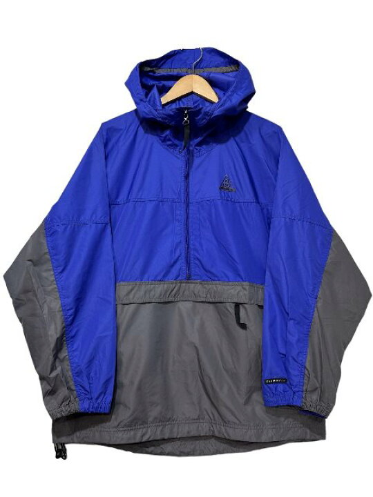 楽天市場】96年製 NIKE ACG Logo Nylon Anorak Parka 青灰 L 90s  