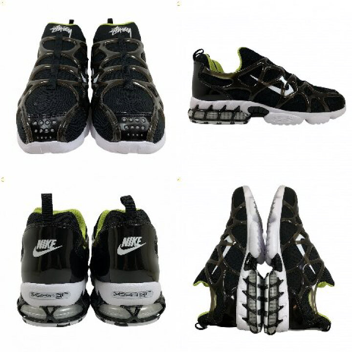 楽天市場】20年 STUSSY × NIKE AIR ZOOM SPIRIDON KK 黒緑 US9.5/27.5 