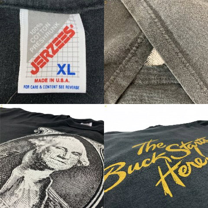 楽天市場】USA製 90s GEORGE WASHINGTON Print S/S Tee 黒 XL ジョージ 