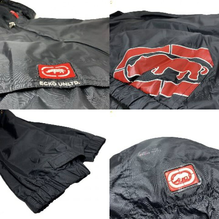 楽天市場】00s ECKO UNLTD Nylon Anorak Parka 黒 XL エコー 