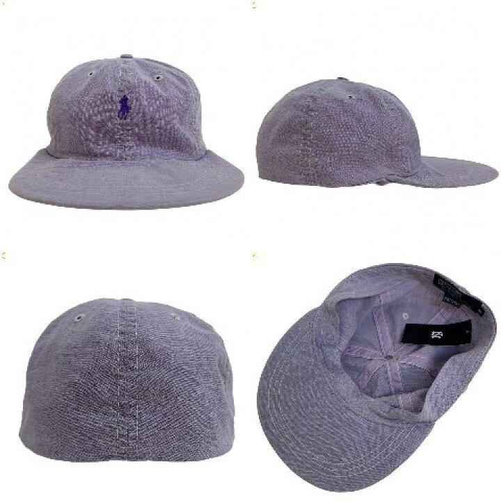 楽天市場】USA製 90s Polo Ralph Lauren Chambray Long Bill Cap 薄紫  