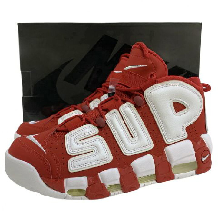 楽天市場】17年製 SUPREME × NIKE AIR MORE UPTEMPO 赤白 US9.5/27.5  