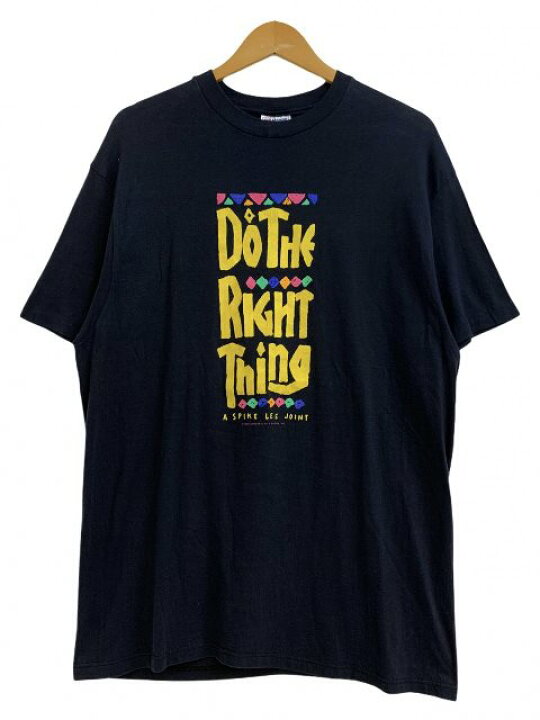 楽天市場】USA製 89年 DO THE RIGHT THING S/S Tee 黒 XL ドゥザライト  