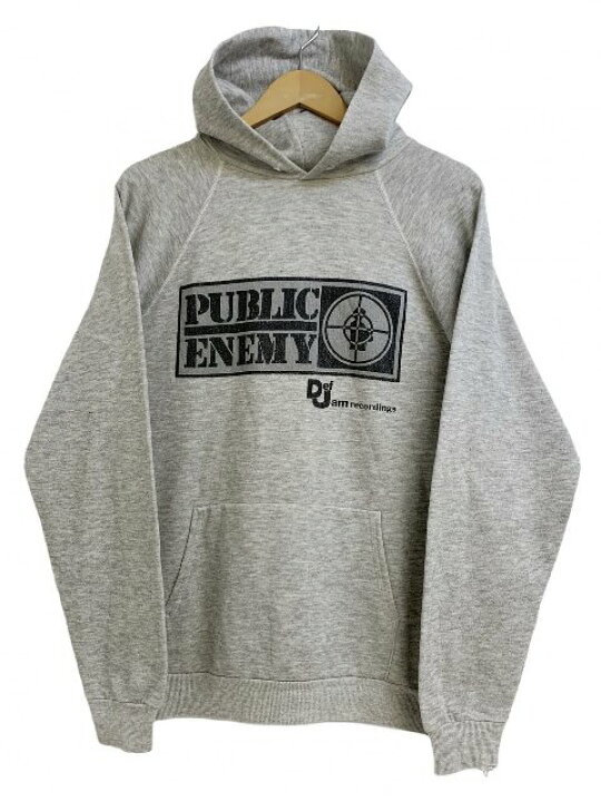 楽天市場】USA製 80s〜90s PUBLIC ENEMY Print Sweat Hoodie 灰 L 