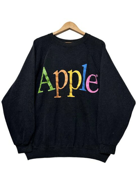 楽天市場】USA製 80s~90s APPLE Logo Sweatshirt 黒 XL アップル 