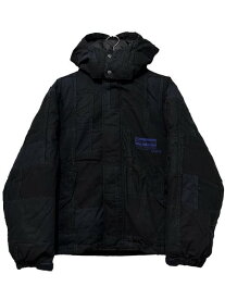 21AW Supreme × JUNYA WATANABE COMME des GARCONS MAN Patchwork Puffy Jacket 黒 M シュプリーム ジュンヤワタナベ ギャルソン 【中古】