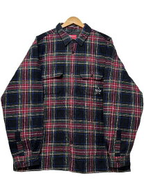 21AW SUPREME Quilted Plaid Flannel Shirt 黒 XL シュプリーム キルテッド フランネルシャツ チェック ブラック 2021秋冬 【中古】