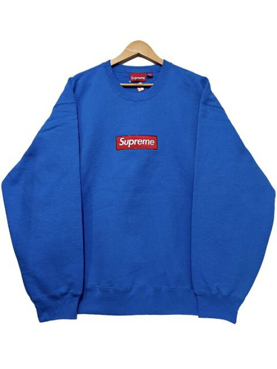 楽天市場】22AW SUPREME Box Logo Crewneck 青 XL シュプリーム  