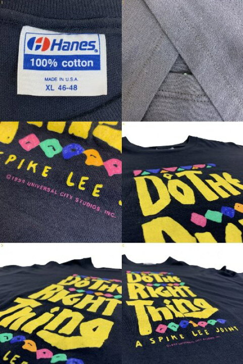 楽天市場】USA製 89年 DO THE RIGHT THING S/S Tee 黒 XL ドゥザライト 
