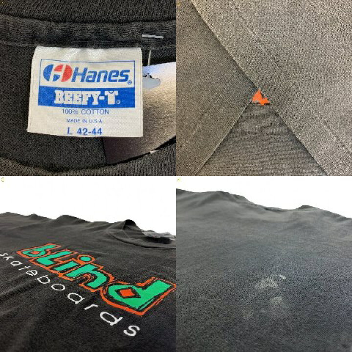 楽天市場】USA製 90s BLIND SKATEBOARDS Logo S/S Tee 黒 L ブラインド 