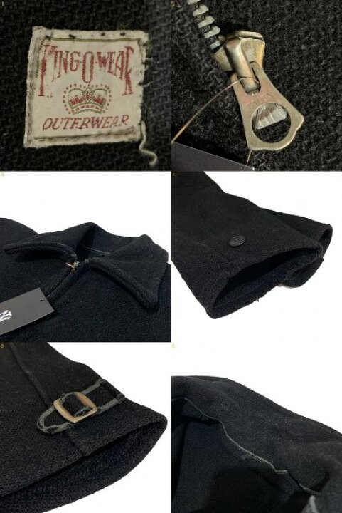 楽天市場】40s KING O WEAR Wool Sports Jacket 黒 M Vintage スポーツ 