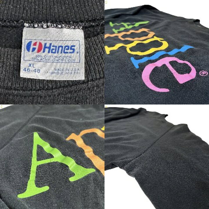 楽天市場】USA製 80s~90s APPLE Logo Sweatshirt 黒 XL アップル 
