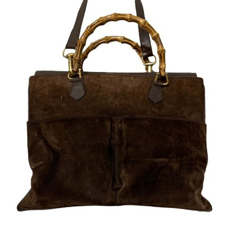 楽天市場】80s〜90s OLD GUCCI Bamboo 2way Hand Bag 茶 オールド  