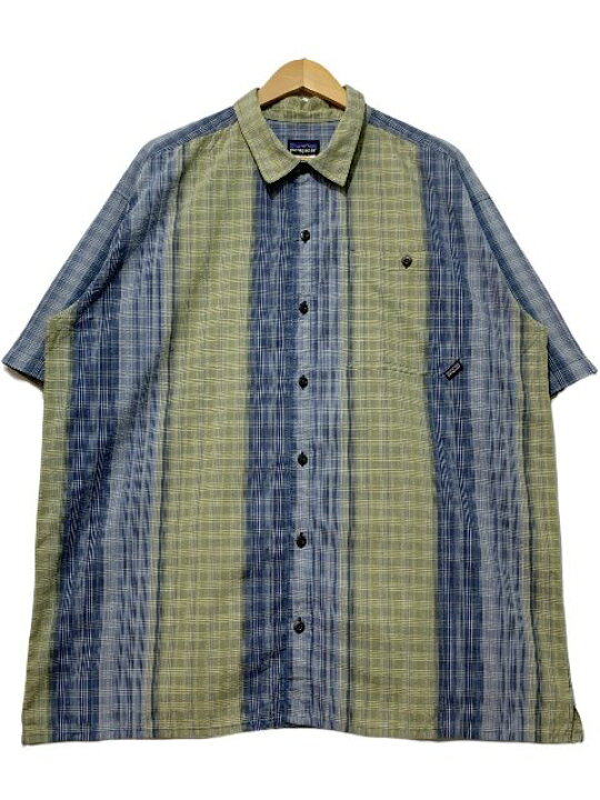楽天市場】07年製 patagonia Puckerware Shirt 青黄緑 XL 00s 