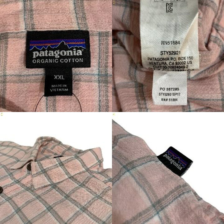 楽天市場】17年製 patagonia A/C Shirt ピンク XXL パタゴニア 半袖 