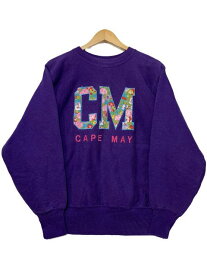 USA製 90s Champion "CAPE MAY" R/W Sweatshirt 紫 M チャンピオン リバースウィーブ スウェット パープル 古着 【中古】